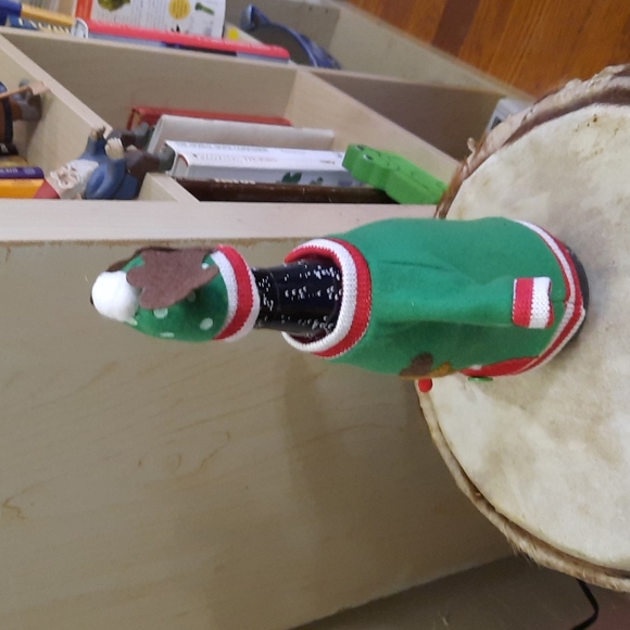 REINDEER WINE BOTTLE OUTFIT SHIRT ANTLERS CHRISTMAS DECORATION - Picture 4 of 6